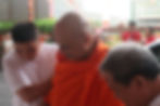 Venerable Datuk Dr K Sri Dhammaratana Nayaka Maha Thero, Founder of Ti-Ratana Group (Ti-Ratana Buddhist Society and Ti-Ratana Welfare Society) and the Buddhist Chief Sangha Nayaka of Malaysia arriving at Ti-Ratana Vihara, Klang, having just arrived back from UN International Wesak Celebrations in China.